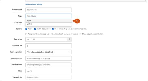 FAQs regarding Course Tagging .